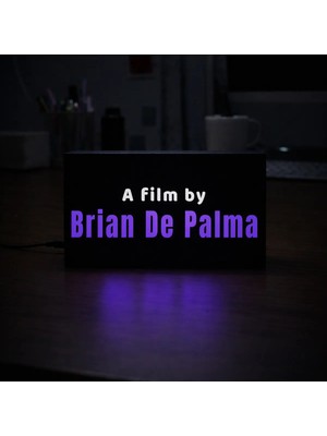 Gişe Arts Masa Lambası - A Film By Brian De Palma Adaptörlü Dekoratif & Hediyelik Lamba