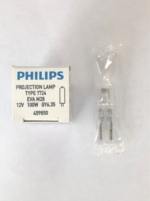 Philips 2 Adet Phılıps  7724  12V 100W Gy6,35 Halojen Lamba