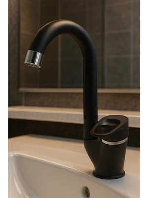 Kustar Cambridge Mix Aç Kapa Kısa Banyo Lavabo Bataryası