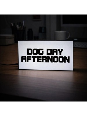 Gişe Arts Masa Lambası - Köpeklerin Günü (Dog Day Afternoon) Adaptörlü Dekoratif & Hediyelik Lamba