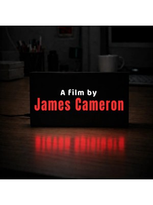 Gişe Arts Masa Lambası - A Film Byjames Cameron Adaptörlü Dekoratif & Hediyelik Lamba