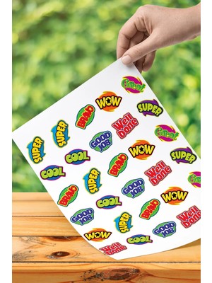 30 Adet Öğrencileri Motive Edici Sticker Çıkartma Etiket
