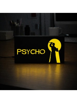 Gişe Arts Masa Lambası - Psycho (Sapık) Adaptörlü Dekoratif & Hediyelik Lamba