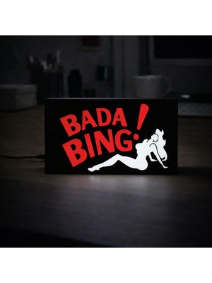 Gişe Arts Masa Lambası - Bada Bing! Logo Adaptörlü Dekoratif & Hediyelik Lamba