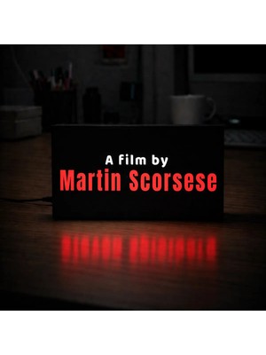 Gişe Arts Masa Lambası - A Film By Martin Scorsese Adaptörlü Dekoratif & Hediyelik Lamba