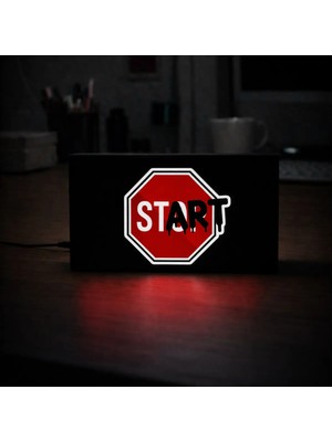 Gişe Arts Masa Lambası - Start Adaptörlü Dekoratif & Hediyelik Lamba