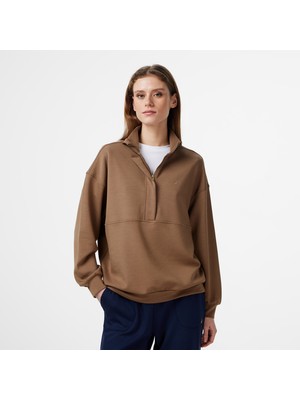 Nautica Kadın Kahverengi Regular Fit Sweatshirt