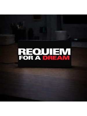 Gişe Arts Masa Lambası - Requiem For A Dream (Bir Rüya Için Ağıt) Adaptörlü Dekoratif & Hediyelik Lamba