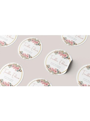60 Adet Pastel Renkli Teşekkür Ederim Yuvarlak Sticker Etiket Hediye Paketleme Parti Hediyeleri