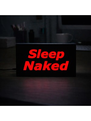 Gişe Arts Masa Lambası - Sleep Naked Adaptörlü Dekoratif & Hediyelik Lamba
