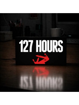 Gişe Arts Masa Lambası - 127 Saat (127 Hours) Adaptörlü Dekoratif & Hediyelik Lamba