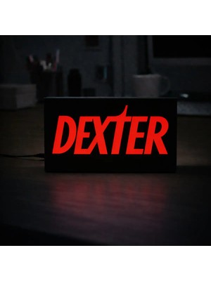 Gişe Arts Masa Lambası - Dexter Logo Adaptörlü Dekoratif & Hediyelik Lamba