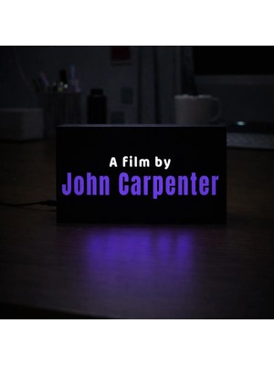 Gişe Arts Masa Lambası - A Film By John Carpenter Adaptörlü Dekoratif & Hediyelik Lamba