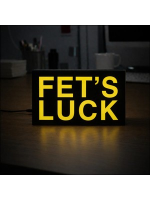 Gişe Arts Masa Lambası - Fet's Luck Adaptörlü Dekoratif & Hediyelik Lamba