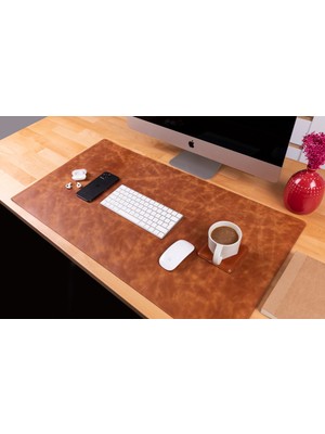 BloominBag Atelier 91 Saddle Heritage Leather Desk Mat - Large