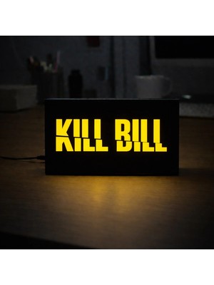 Gişe Arts Masa Lambası - Kill Bill Logo Adaptörlü Dekoratif & Hediyelik Lamba