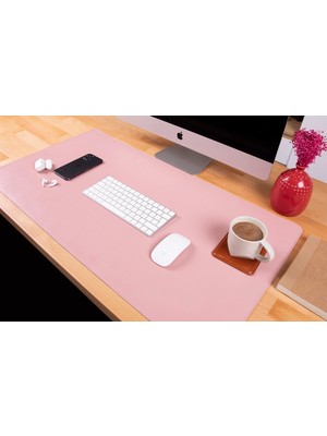 BloominBag Atelier 91 Soft Blush Leather Desk Mat - Large