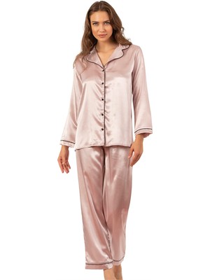 Obje Kadın Pudra Pijama Alt