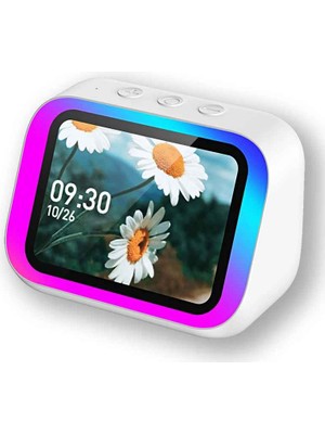 Monozone Çok Fonksiyonlu Akıllı Alarm Saati Bluetooth Hoparlör Hava Durumu Gece Lambası Müzik Çalar