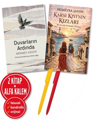 Destek Yayınları Alfa Kalem+Duvarların Ardında+Karşı Kıyının Kızları / Mehmet Aygün Hümeyra Şahin 2 Kitap+Roman Öykü
