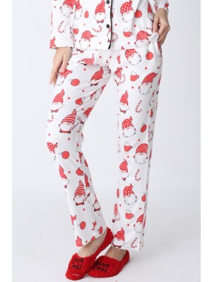 Obje Kadın Şapka Desen Pijama Altı