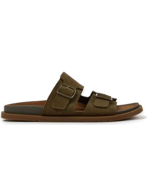 Camper K201881 Lluc Sandal Çift Bant Haki Kadın Terlik