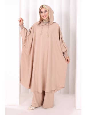 Bym Fashion Yarasakol Kapşonlu Ikili Takım 8033 Bal