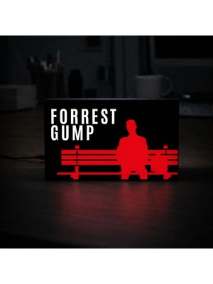 Gişe Arts Masa Lambası - Forrest Gump Adaptörlü Dekoratif & Hediyelik Lamba