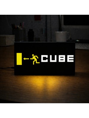 Gişe Arts Masa Lambası - Cube(Küp) Adaptörlü Dekoratif & Hediyelik Lamba