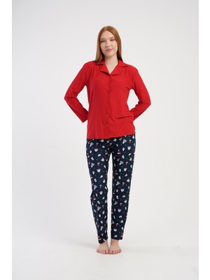 Obje Kadın Indigo Marla Cepli Pijama Altı