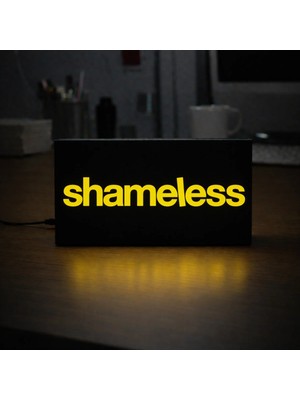 Gişe Arts Masa Lambası - Shameless Adaptörlü Dekoratif & Hediyelik Lamba