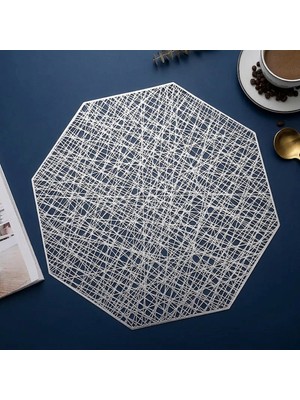 6’lı Gold Geometrik File Kesim Sekizgen Supla