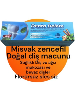DENTA DELETE MISVAK ZENCEFIL DIS MACUNU 75 ML