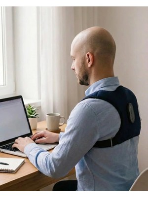 Masa Dostu Akıllı Postür Düzeltici Masaj Kemeri Medikal Destekli Tdms-07