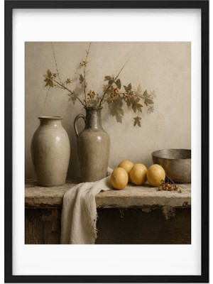 Neşehane Concept Çerçevesiz Mutfak & Salon Için Sıcak ve Minimal Duvar Dekoru- Görseli- Çerçeve Içi Görsel