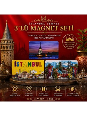 Istanbul Temalı 3’lü Magnet Seti