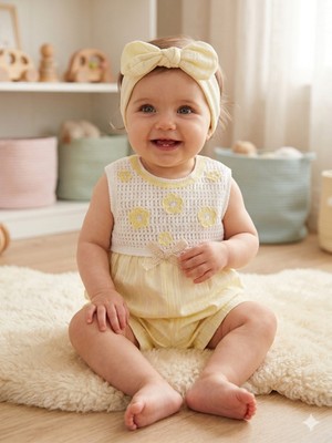 Babydoll Tulum Noynoy Sarı