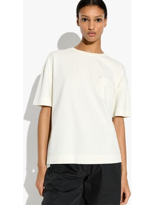 Parfois Kadın Cepli Düz Pamuklu T-Shirt