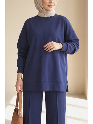 Moda Morfo Yuvarlak Yaka Çimalı Oyşo Ikili Takım -Laci