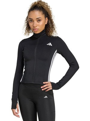 Adidas We Jkt 3s Black/whıte Siyah Kadın Fermuarlı Sweatshirt
