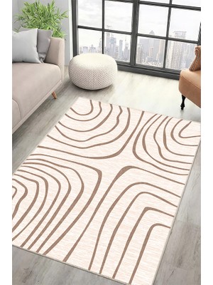 Lioara Home Modern Dijital Baskı Halı |  Yıkanabilir Kaymaz Taban Salon & Yatak Odası Halısı