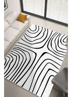 Lioara Home Modern Dijital Baskı Halı |  Yıkanabilir Kaymaz Taban Salon & Yatak Odası Halısı