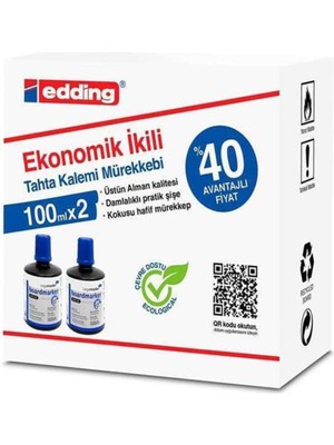 Özbience 2'li 100ML Tahta Kalemi Mürekkebi Siyah, Kaliteli ve Güvenilir Kullanım