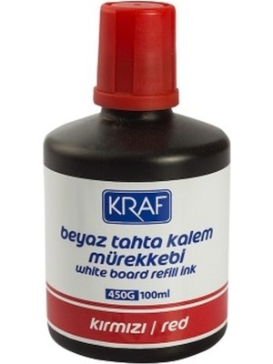 Özbience 450G 100CC Kırmızı Tahta Kalemi Mürekkebi, Canlı ve Kalıcı Renk Seçeneği