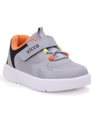 Vicco Babil 346B26Y130 Gri Ortopedik Günlük Işıklı Erkek Çocuk Spor Ayakkabı