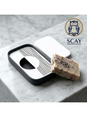 Scay Modern Gün Batımı Temalı Katı Sabunluk