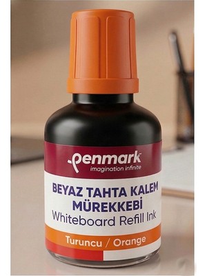 Özbience Beyaz Yazı Tahta Kalemi Mürekkebi 30 Ml, Kolay Silinebilir, Doldurulabilir