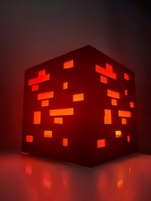 3D Home Minecraft Tealight Masa Işığı