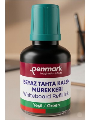 Özbience Beyaz Yazı Tahta Kalemi Mürekkebi 30 Ml, Düşük Silinebilirlik, Kolay Doldurma