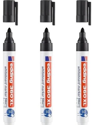 Özbience Edding Beyaz Tahta Kalemi Siyah (E-360XL) Çok Yönlü ve Dayanıklı